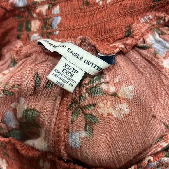 American Eagle Shorts Skirt Floral Flowy Fall Vintage Y2K Culotte India Elastic - Picture 9 of 12